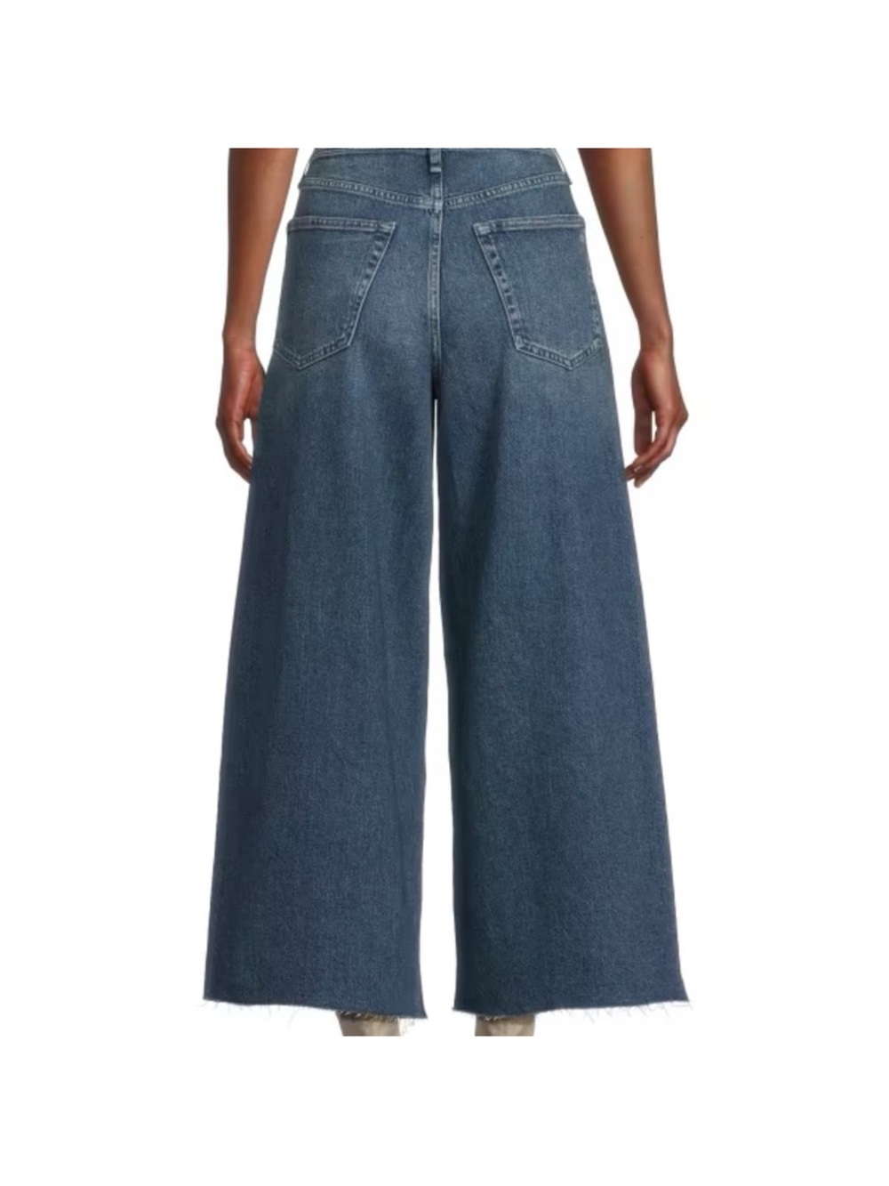 rag & bone Serena Crop blue wide leg high rise denim pants jeans women’s 27 - Picture 8 of 8